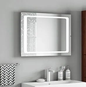 Зеркало с подсветкой Continent Quattro Led 80x60 белый ЗЛП572 Зеркало с подсветкой Continent Quattro Led 80x60 белый ЗЛП572, 3