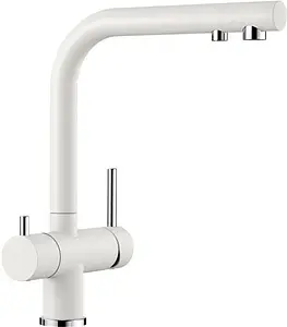Смеситель для кухни с подключением к фильтру Blanco Fontas II белый/хром 525141 Смеситель для кухни с подключением к фильтру Blanco Fontas II белый/хром 525141, 1