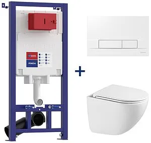 Комплект 5 в 1 Lemark Peneda+ Bit+Glazer White 100804426 с кнопкой Bit 9804008 белый глянцевый Комплект 5 в 1 Lemark Peneda+ Bit+Glazer White 100804426 с кнопкой Bit 9804008 белый глянцевый, 1