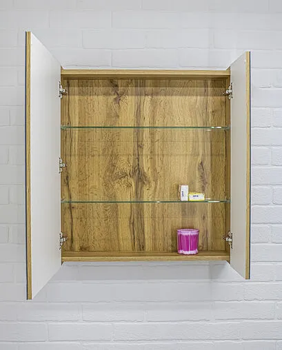 Шкаф-зеркало Домино Bruno 60 дуб вотан DBr2902HZ