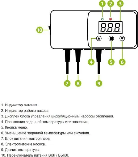Контроллер для управления насосом отопления или ГВС ENGO PC EPC11W