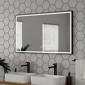 Зеркало с подсветкой Continent Aralia Black Led 120x70 чёрный ЗЛП1495, 5