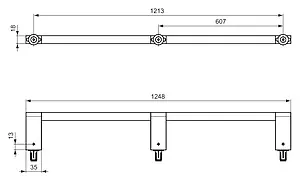 Полотенцедержатель Ideal Standard Connect 125 хром E6985AA Полотенцедержатель Ideal Standard Connect 125 хром E6985AA, 2