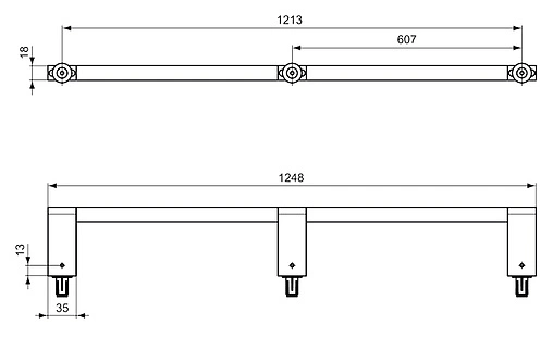 Полотенцедержатель Ideal Standard Connect 125 хром E6985AA Полотенцедержатель Ideal Standard Connect 125 хром E6985AA