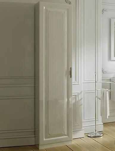 Шкаф-пенал напольный Aqwella Empire 45 белый Emp.05.45/W