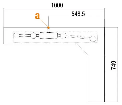 Зеркало с подсветкой Aquaton Корнер 100 R белый 1A0529K0KR01R