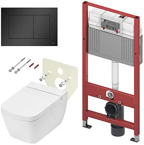 Комплект 6 в 1 TECEone K440407.WC2 с кнопкой TECEnow 9240407 черный матовый, 1