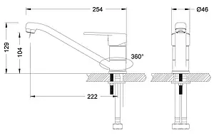 Смеситель для кухни Lemark Point хром LM0304C, 2