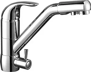 Смеситель для кухни с подключением к фильтру Rossinka хром Z40-24 Смеситель для кухни с подключением к фильтру Rossinka хром Z40-24, 1