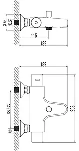Термостат для ванны Lemark Thermo хром LM7732C Термостат для ванны Lemark Thermo хром LM7732C, 2