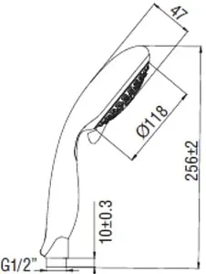 Лейка ручного душа SMARTsant Ивея хром V3342C Лейка ручного душа SMARTsant Ивея хром V3342C, 2