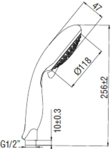 Лейка ручного душа SMARTsant Ивея хром V3342C