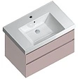 Тумба-умывальник подвесная Kerama Marazzi Cubo 80 мальва CUB.80.2\MAL+CU.wb.80