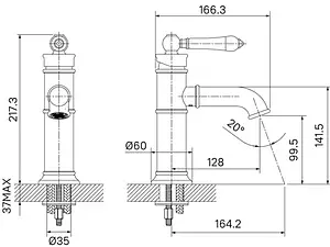 Смеситель для раковины IDDIS Oxford хром OXFSB00i01 Смеситель для раковины IDDIS Oxford хром OXFSB00i01, 2