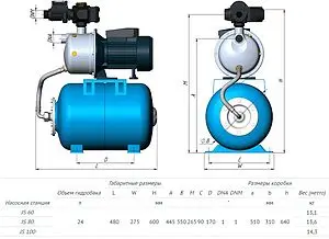 Станция автоматического водоснабжения Unipump Акваробот JS 60 универсальная 87955, 5
