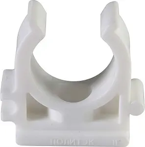 Клипса D=25мм белый Политэк 9000000025 Клипса D=25мм белый Политэк 9000000025, 1