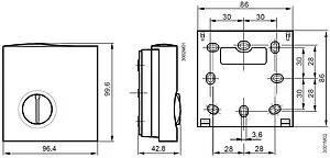 Комнатный терморегулятор Baxi RAA 20 белый KHG71406281-, 2