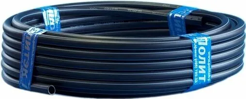 Труба ПНД питьевая Политэк 25 x 2.0 мм SDR13.6 РЕ100 черная PE1W025020 на отрез