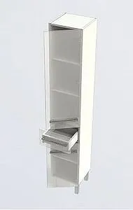 Шкаф-пенал напольный Aquanet Верона 35 R чёрный 00178971 Шкаф-пенал напольный Aquanet Верона 35 R чёрный 00178971, 4