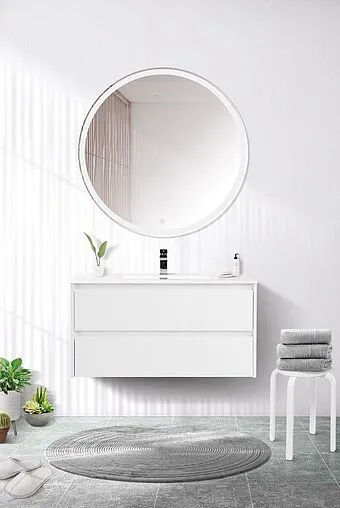 Тумба под умывальник подвесная BelBagno KRAFT 100 Bianco Opaco KRAFT-1000-2C-SO-BO