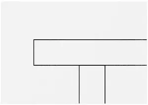 Клавиша смыва для унитаза Sanit LOS 16.733.00..0012 белый глянцевый, 1