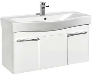 Тумба-умывальник подвесная Aquaton Беверли 100 белый 1A2367K0BV010, 1