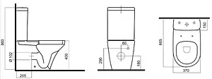 Унитаз-компакт Am.Pm Inspire белый C508607WH Унитаз-компакт Am.Pm Inspire белый C508607WH, 2