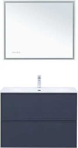 Тумба-умывальник Aquanet Арт 90 маренго 00313266+00318928