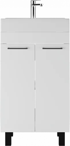 Тумба-умывальник напольный Айсберг Контраст 50 белый DA2708T+4607152361544