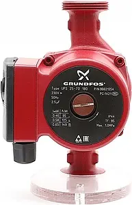 Насос циркуляционный Grundfos UPS 25-70 180 96621354, 5
