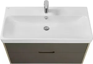 Тумба-умывальник подвесная Aquaton Оливия 90 грей/дуб ойстер 1A2544K0OLUG0, 3