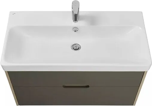 Тумба-умывальник подвесная Aquaton Оливия 90 грей/дуб ойстер 1A2544K0OLUG0