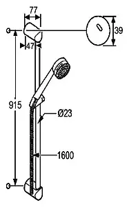 Душевая стойка Kludi Zenta чёрный/хром 6084086-00 Душевая стойка Kludi Zenta чёрный/хром 6084086-00, 2