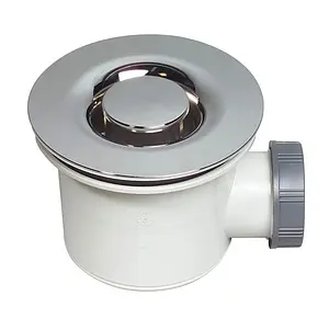 Сифон для душевого поддона Wirquin Tourbillon хром 30718153 Сифон для душевого поддона Wirquin Tourbillon хром 30718153, 1