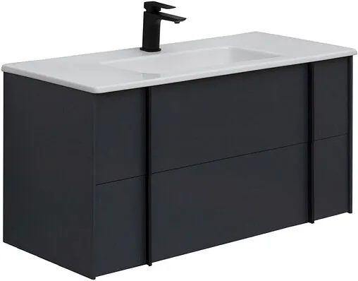 Тумба-умывальник подвесная Allen Brau Reality 100 антрацит 1.32007.AM+