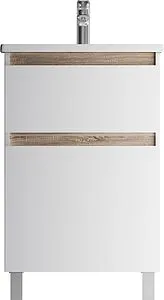 Тумба под умывальник напольная Am.Pm X-Joy 55 белый/светлое дерево M85AFSX0552WG Тумба под умывальник напольная Am.Pm X-Joy 55 белый/светлое дерево M85AFSX0552WG, 1