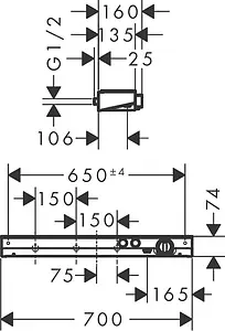 Термостат для душа Hansgrohe ShowerTablet Select 700 белый/хром 13184400, 2
