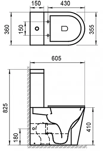 Чаша унитаза BelBagno Flay-R белый BB2149CPR