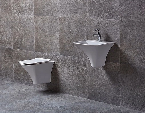 Унитаз подвесной безободковый beWash Ladoga белый 54303201