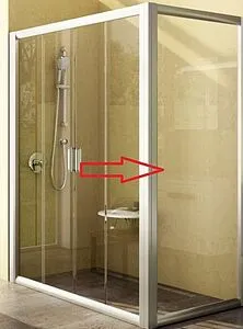 Боковая стенка 700мм прозрачное, матовое стекло Ravak Supernova APSV-70 95010102ZG, 1