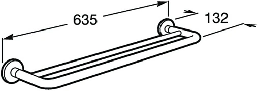 Полотенцедержатель Roca Hotels хром 816386001