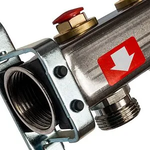 Группа коллекторная без расходомеров 6 отводов 1&quot;в/в x ¾&quot;ек Stout SMS-0932-000006, 4