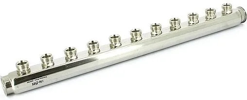 Коллектор распределительный проходной 10 отводов 1&quot;в/в x ¾&quot;ек Uni-fitt 430I4310