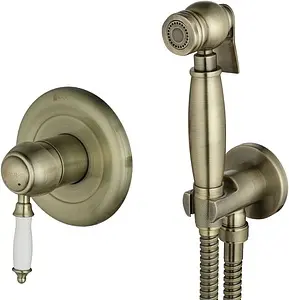 Гигиенический душ со смесителем Lemark Villa бронза/белый LM4819B Гигиенический душ со смесителем Lemark Villa бронза/белый LM4819B, 1