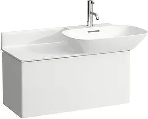 Тумба-умывальник подвесной Laufen INO 77 R белый матовый 4.2540.1.030.170.1+, 1