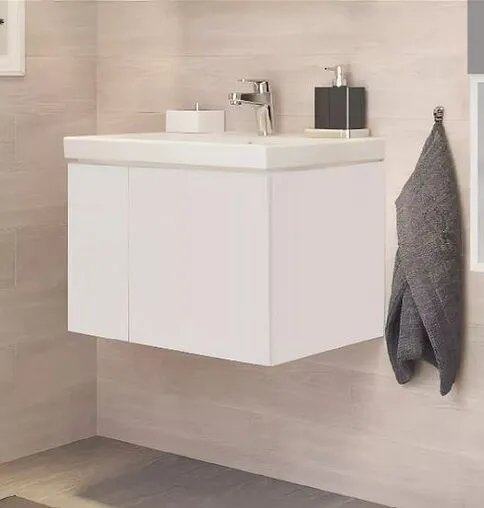 Тумба под умывальник подвесная Cersanit Colour 60 белый 64258