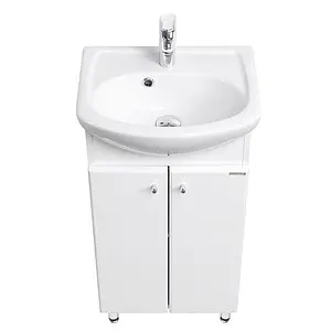 Тумба-умывальник напольная Aquaton Мира H 45 белый 1A1044K1MR010 Тумба-умывальник напольная Aquaton Мира H 45 белый 1A1044K1MR010, 3