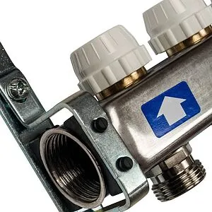 Группа коллекторная с расходомерами 2 отвода 1&quot;в/в x ¾&quot;ек Stout SMS-0927-000002, 5