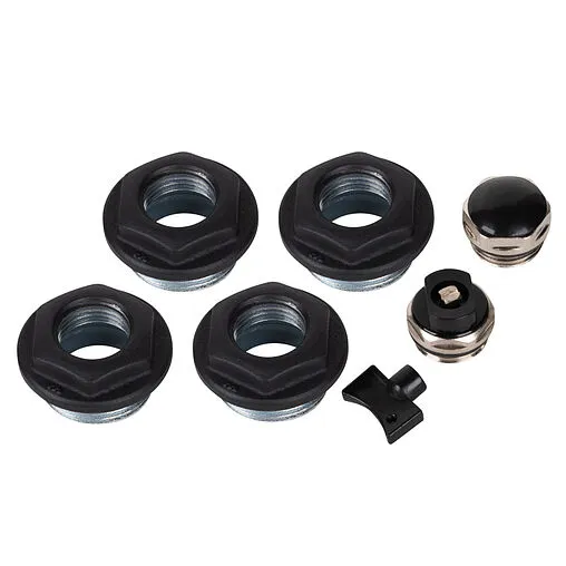 Комплект радиаторный универсальный 1&quot;н x ½&quot;в Royal Thermo Noir Sable RT½B