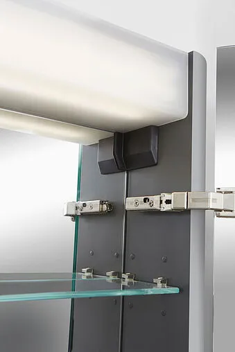 Шкаф-зеркало Am.Pm Sensation 80 R серый шелк M30MCR0801FG